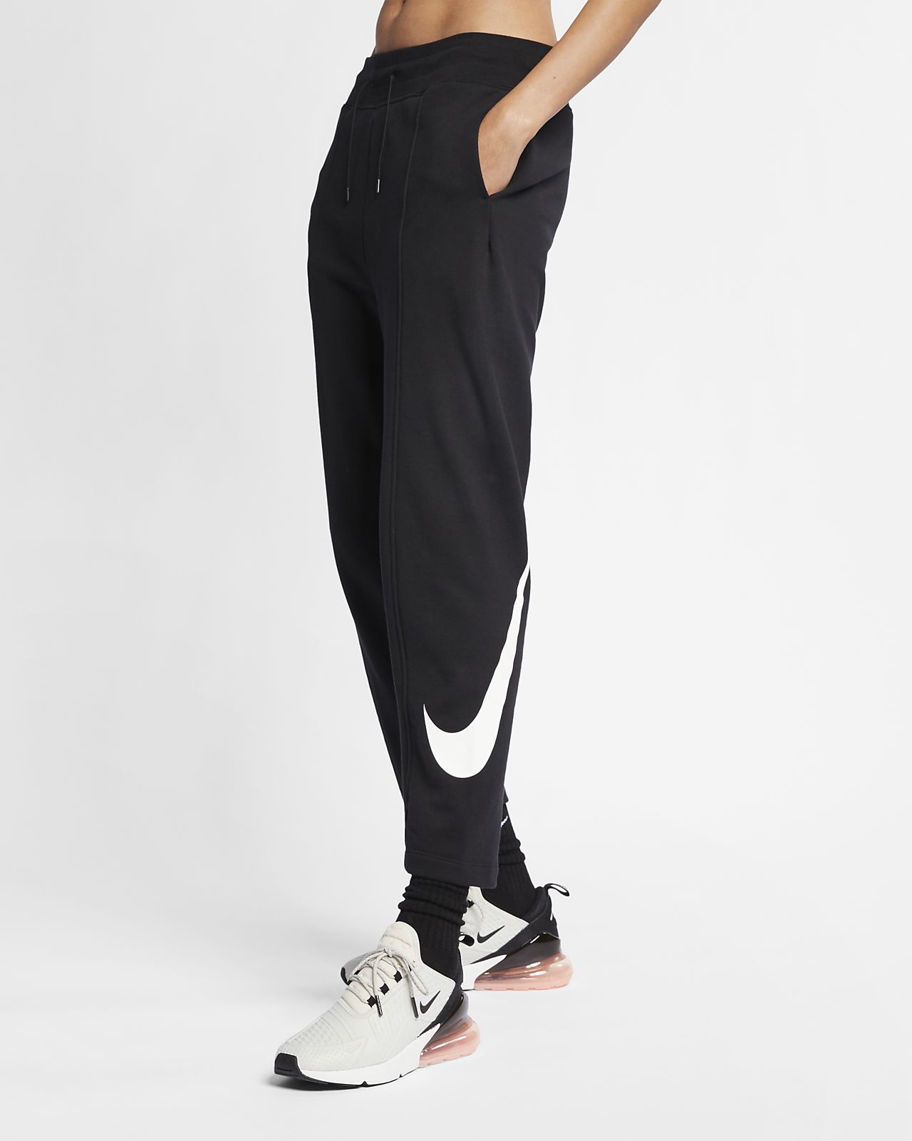 nike french terry trousers