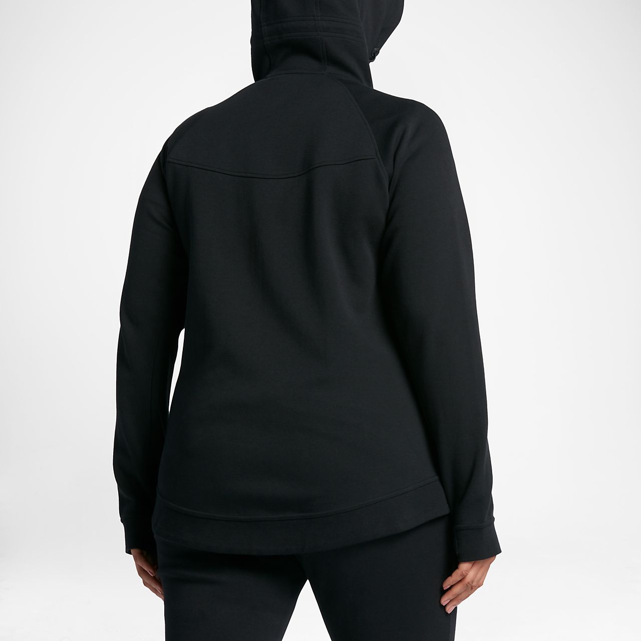 nike tech fleece hoodie womens black