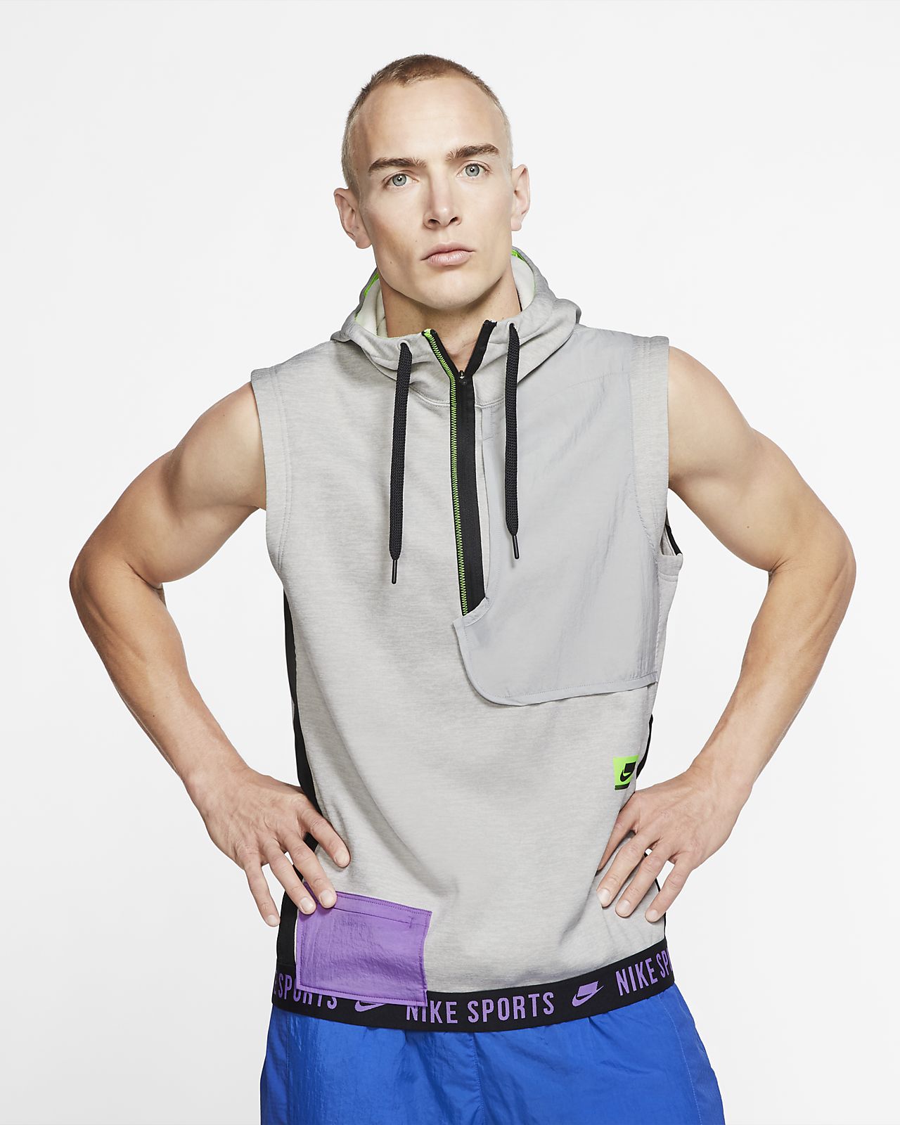 nike hooded sleeveless top