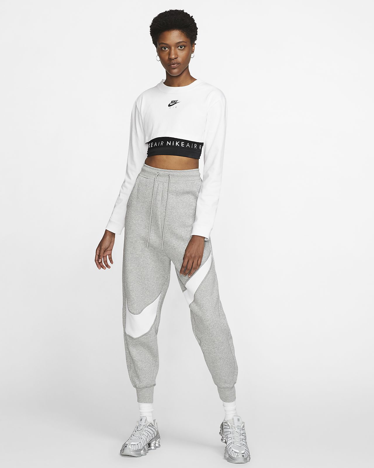 crop top nike manche longue