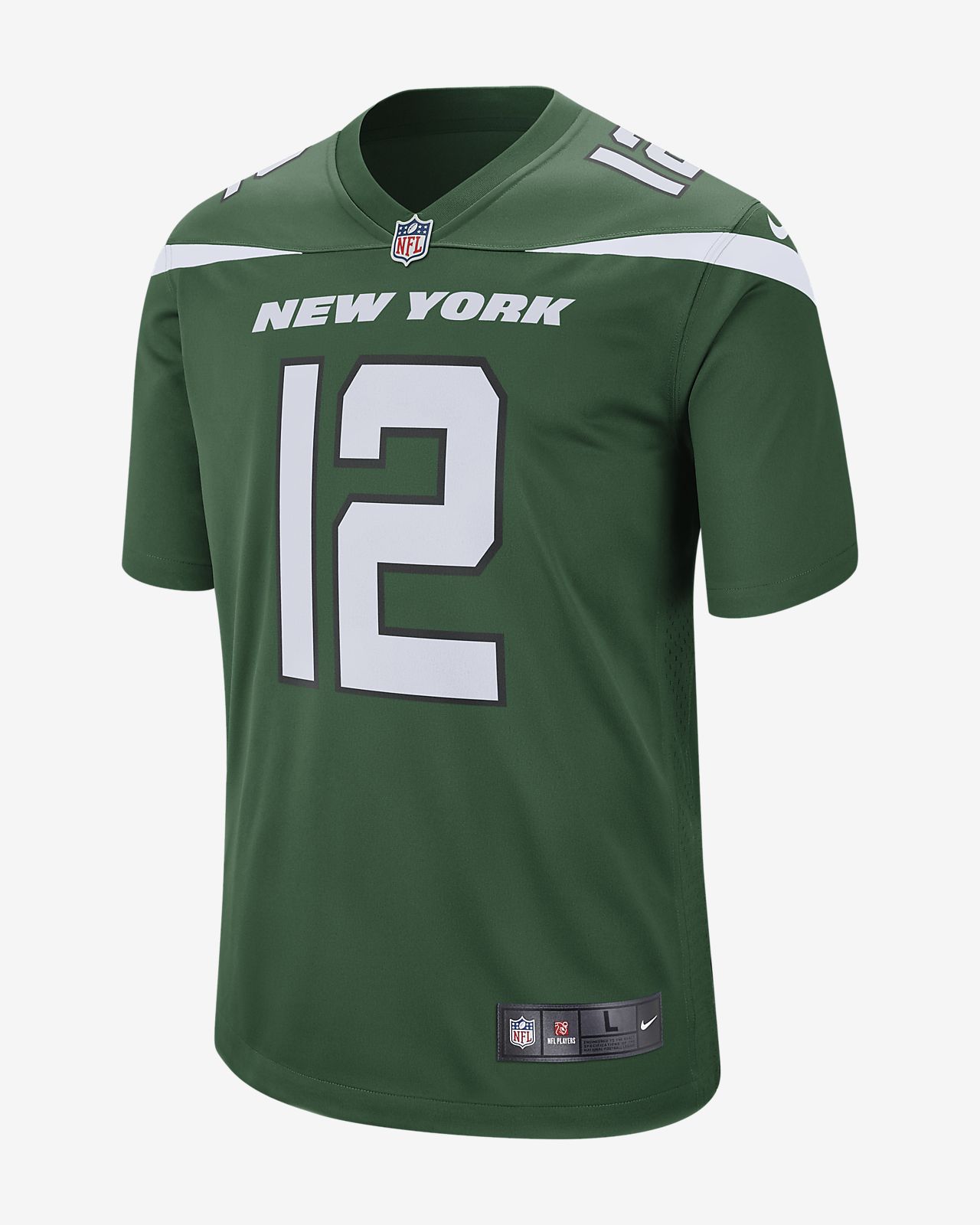 NFL New î€€Yorkî€ î€€Jetsî€ (Joe Namath) Men\'s Game Football î€€Jerseyî€. Nike.com