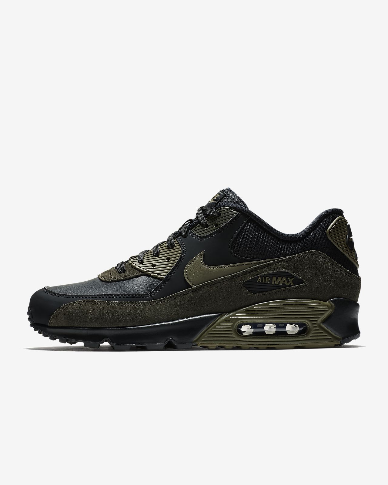 air max 90 leather nere