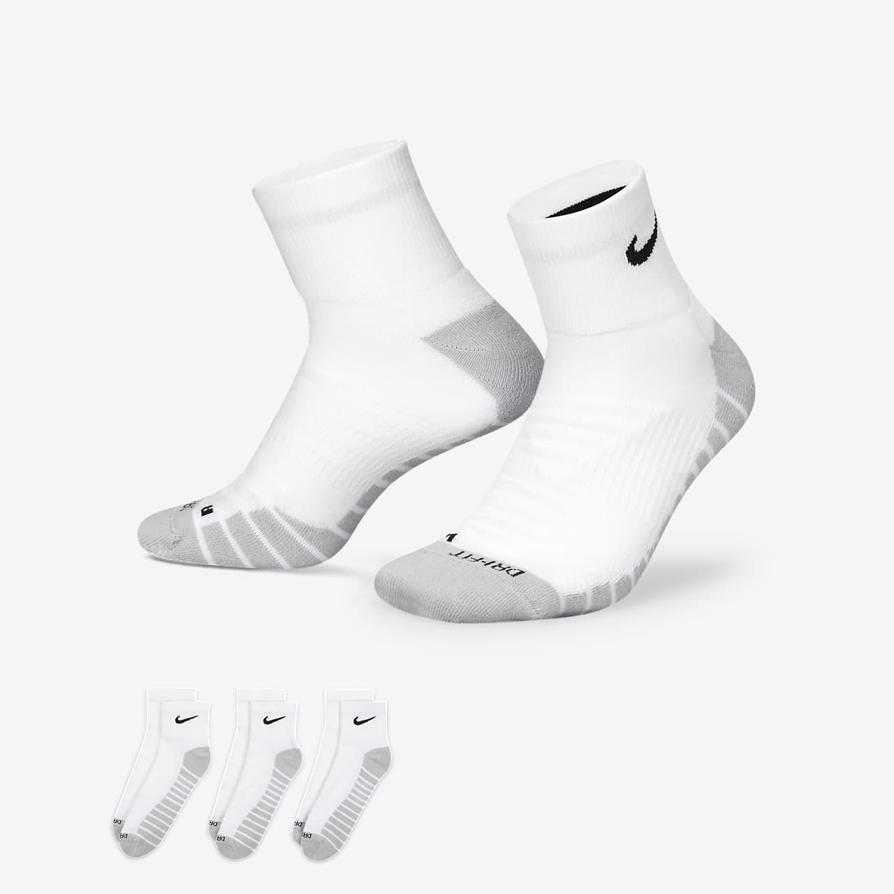 Nike Everyday Max Cushioned Training Ankle Socks (3 Pairs). Nike.com GB