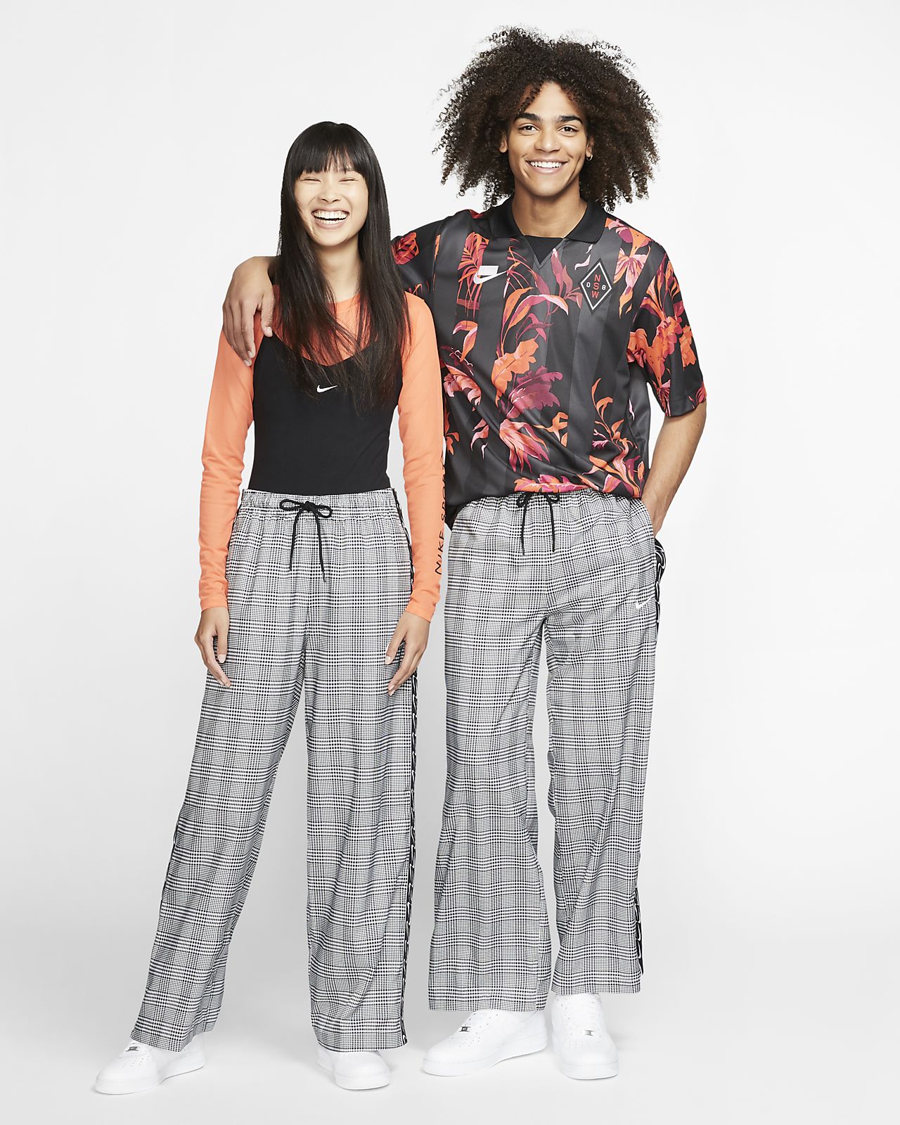 nike tearaway plaid pants