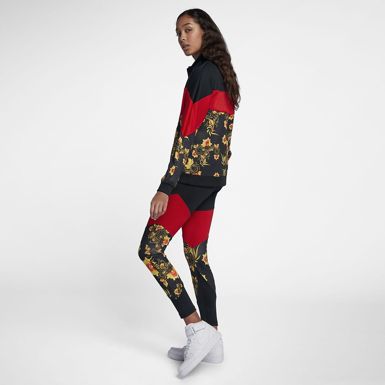 nike floral tracksuit womens