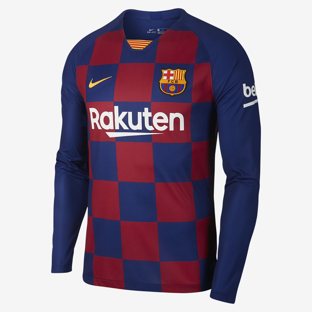FC Barcelona 2019/20 Stadium Home Men's Long-Sleeve Football Shirt. Nike CZ