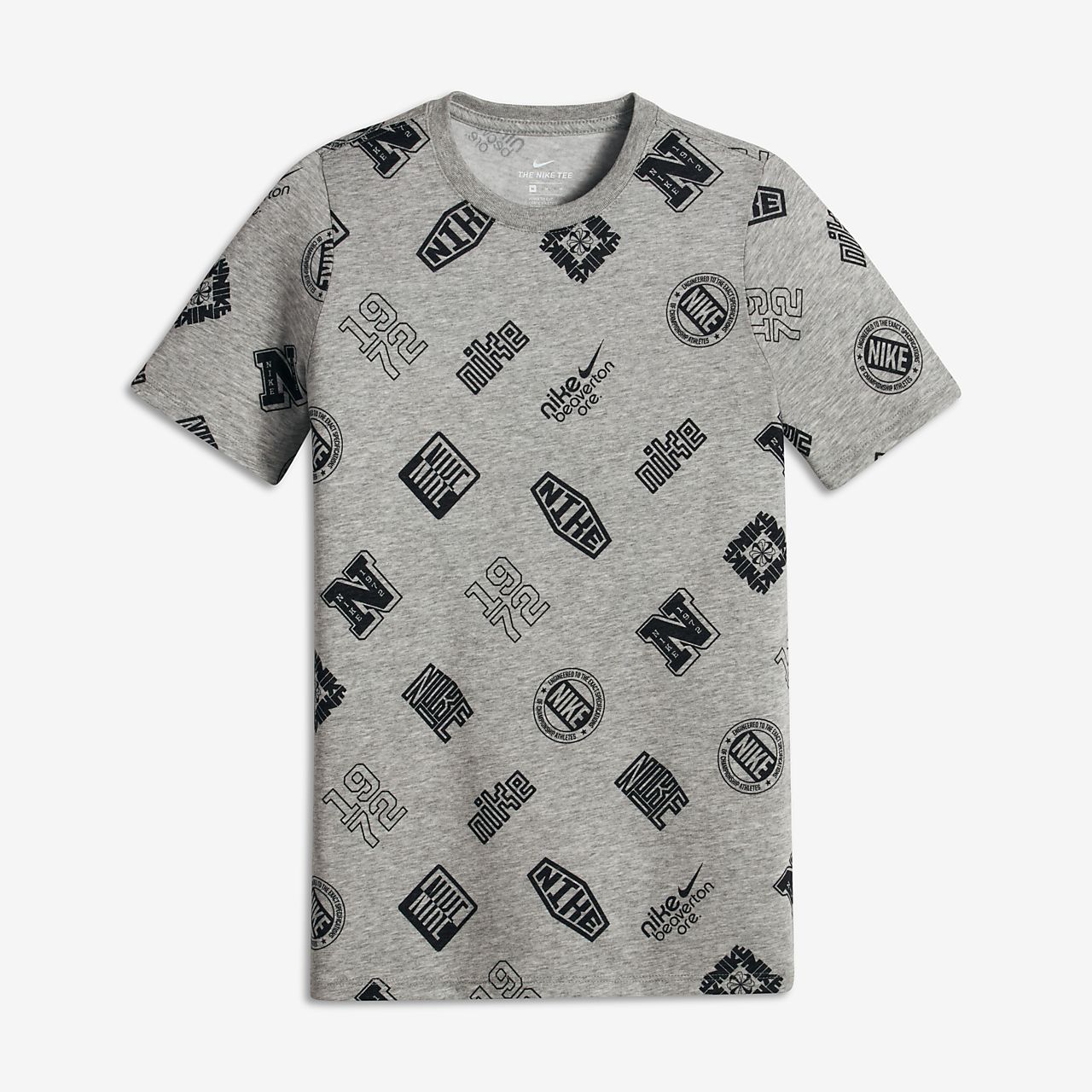 nike t shirts grey