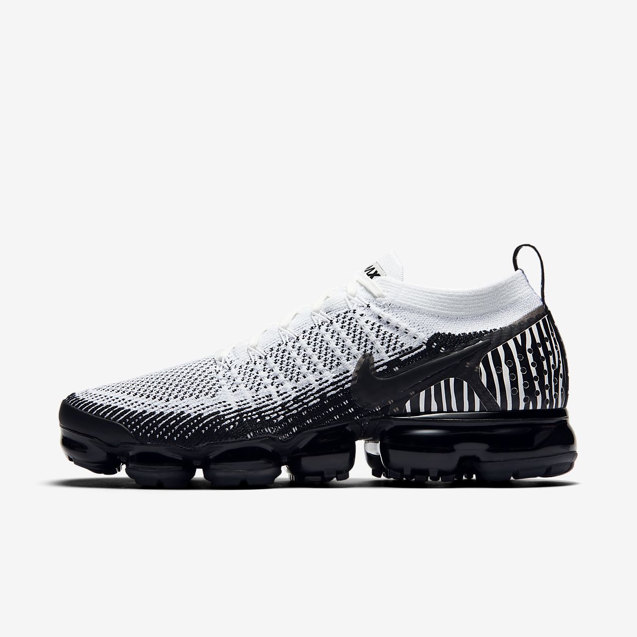 nike vapormax flyknit 2 white and black