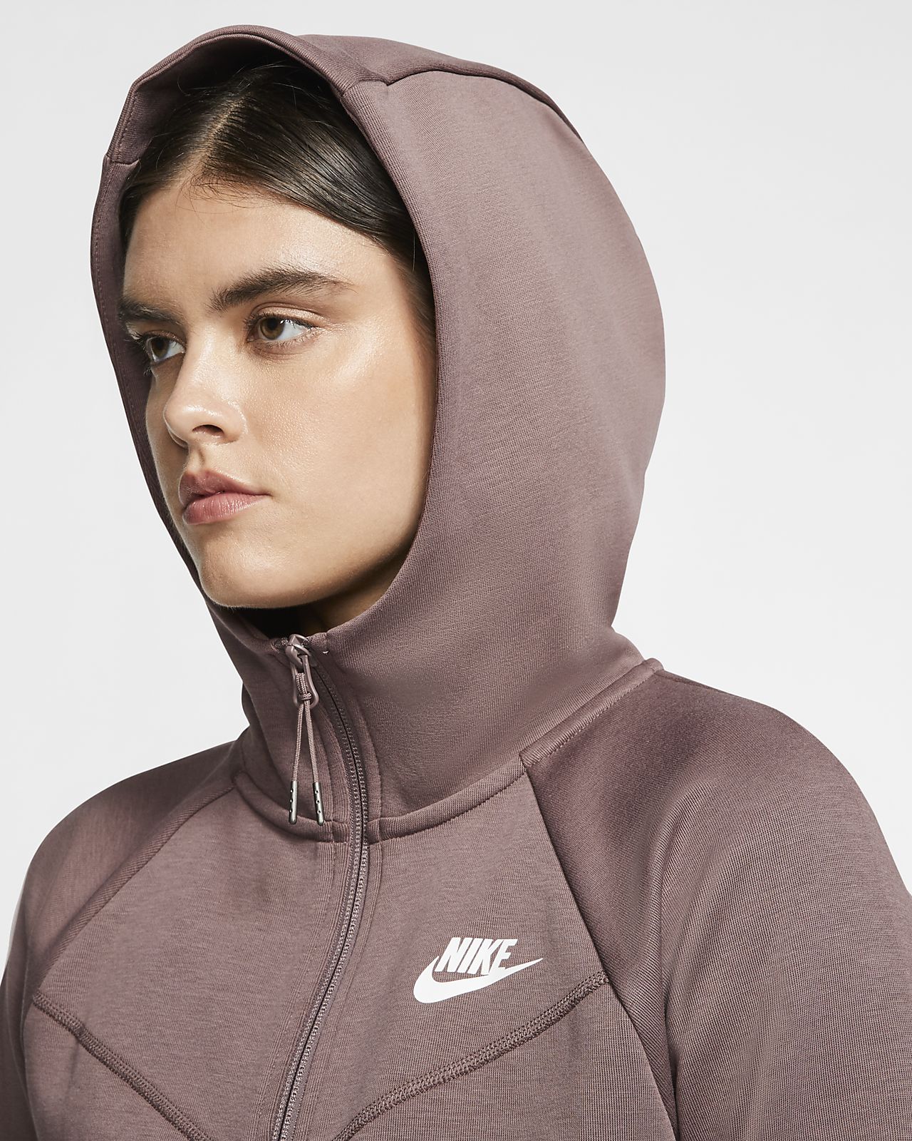 nike sportswear women's full zip fleece hoodie