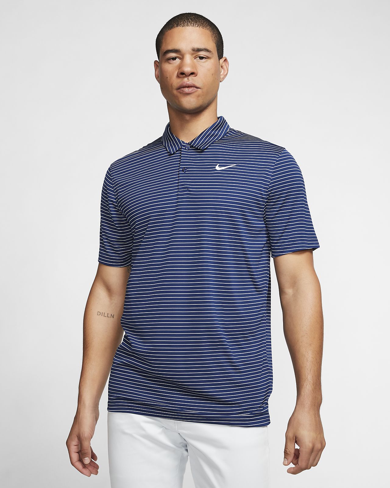 Nike Dri-FIT Men's Striped Golf Polo. Nike IL