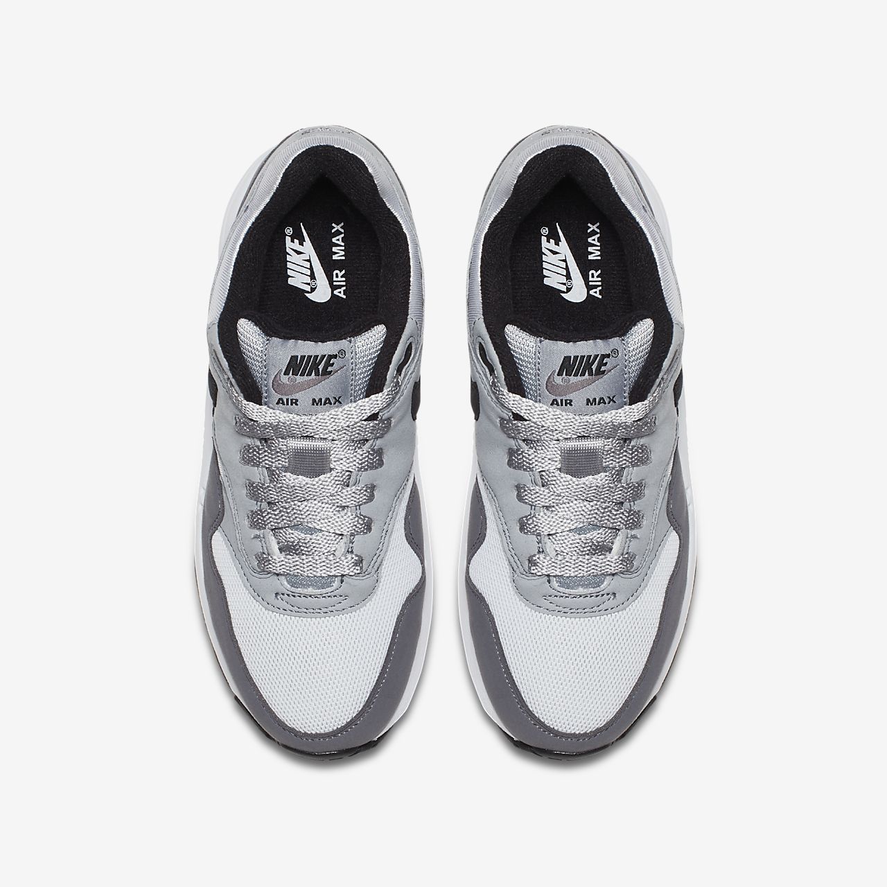 nike air max 1 wit/wolf grey/gunsmoke/zwart nike air max 1 wit/wolf grey/gunsmoke/zwart