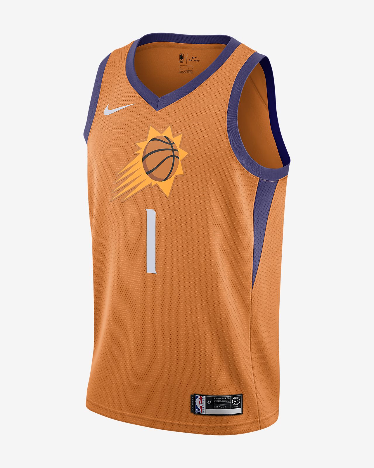 菲尼克斯太阳队 (Devin Booker) Icon Edition Nike NBA Jersey 男子球衣-NIKE 中文官方网站