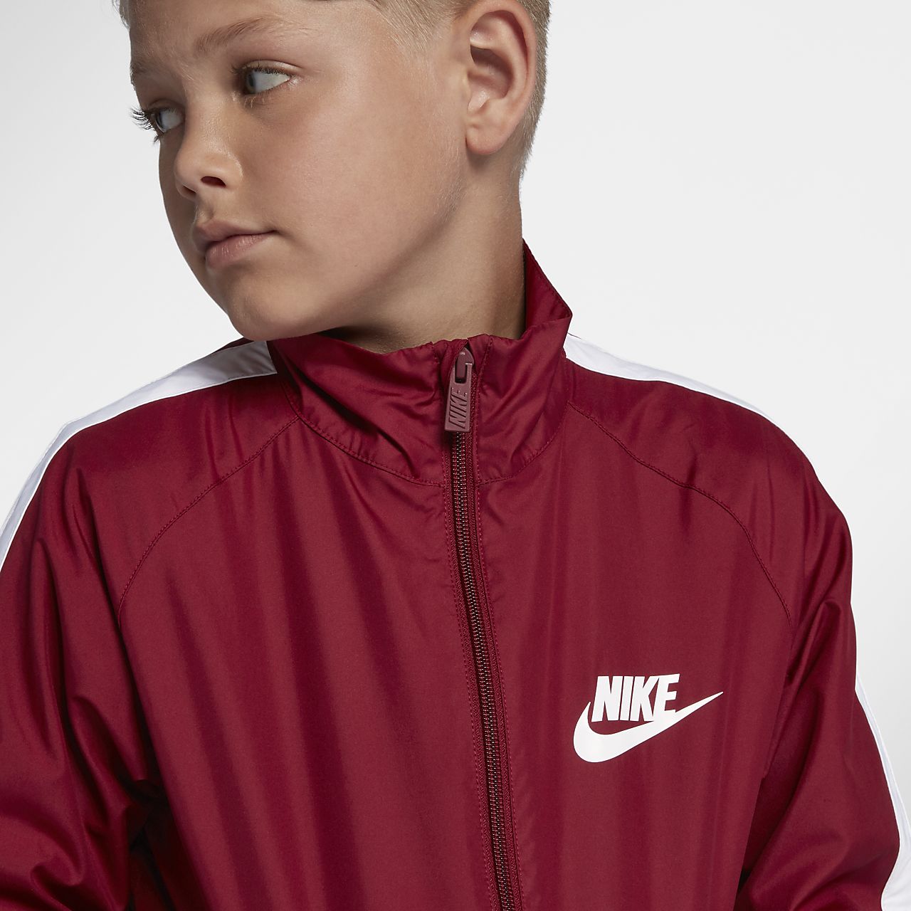 red nike tracksuit kids