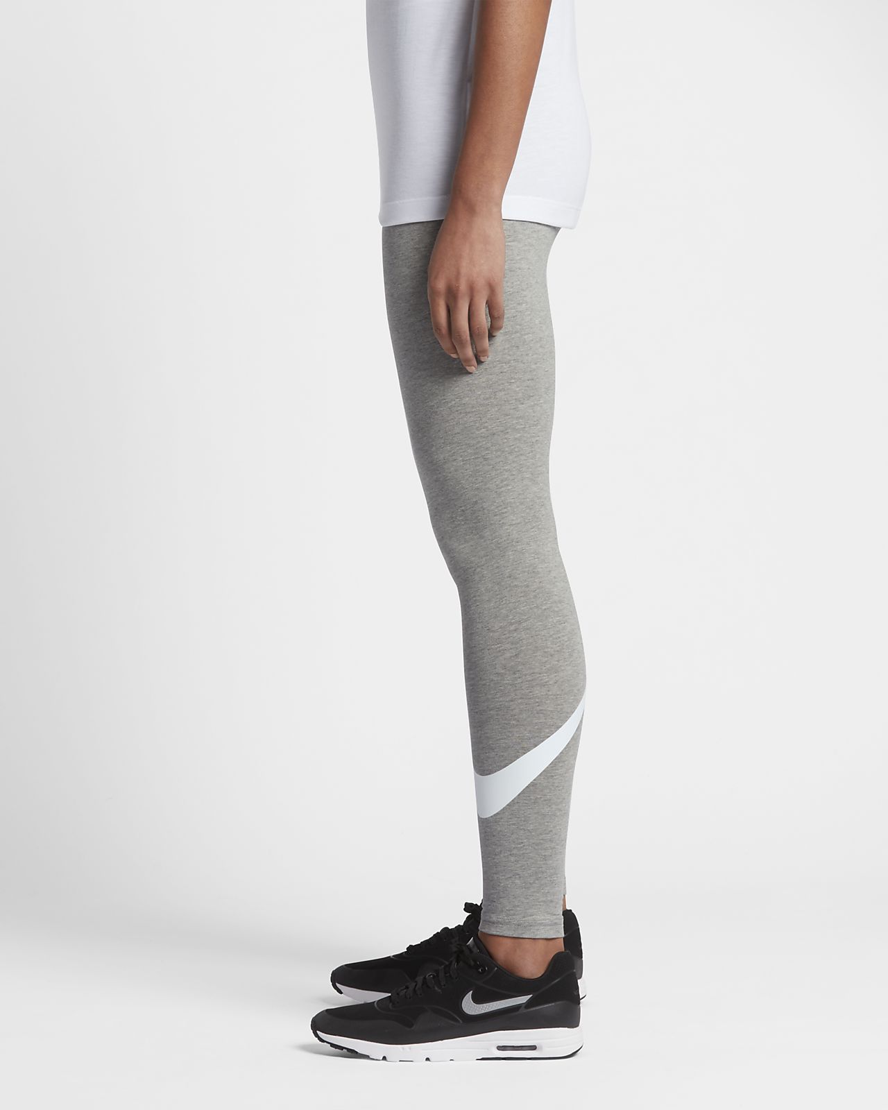 nike grey swoosh leggings