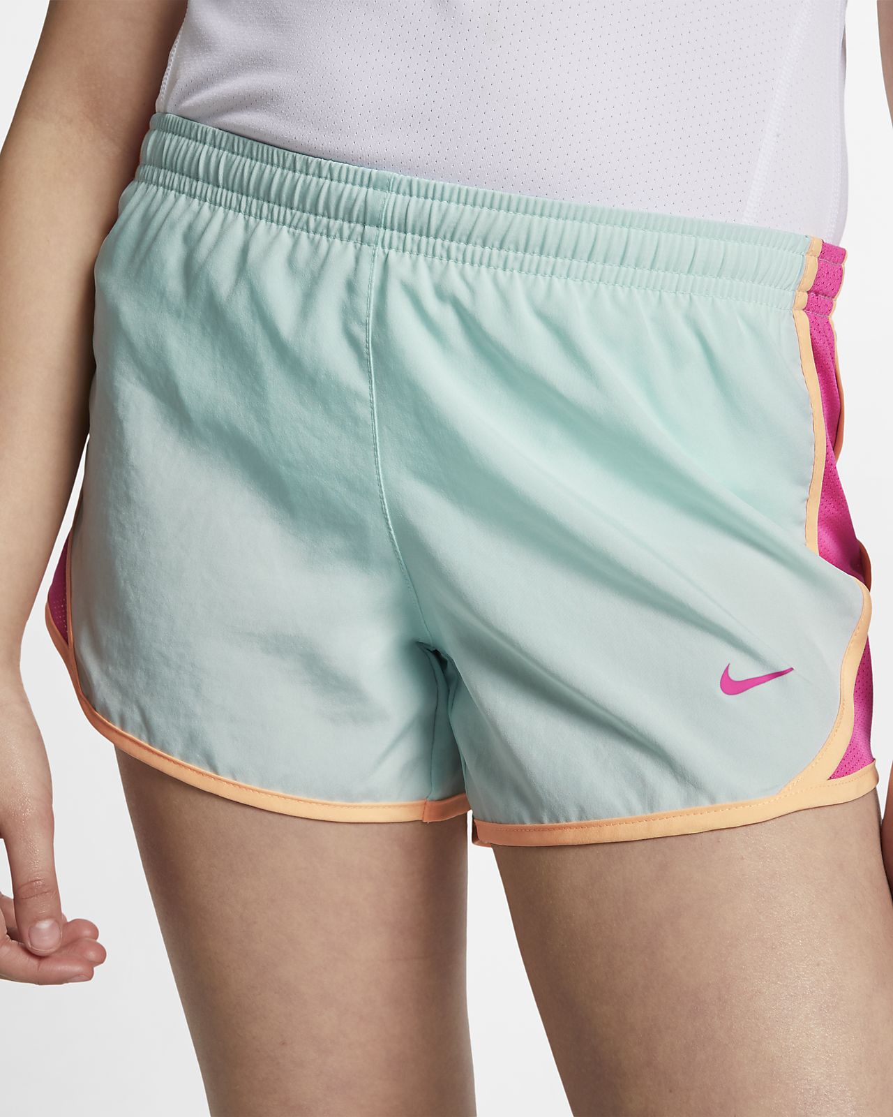 Nike DriFIT Tempo Big Kids' (Girls') Running Shorts.