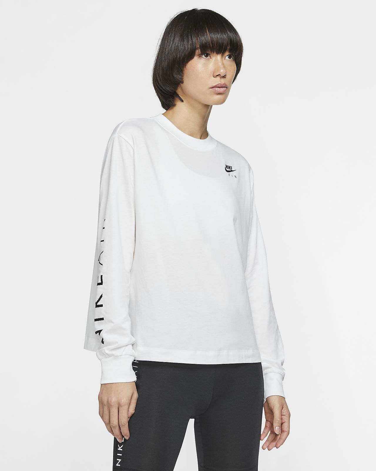t shirt long nike femme