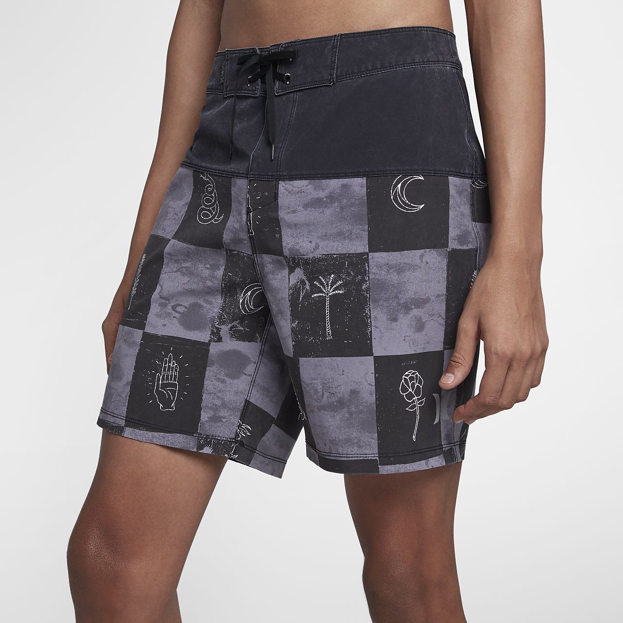 hurley plaid shorts