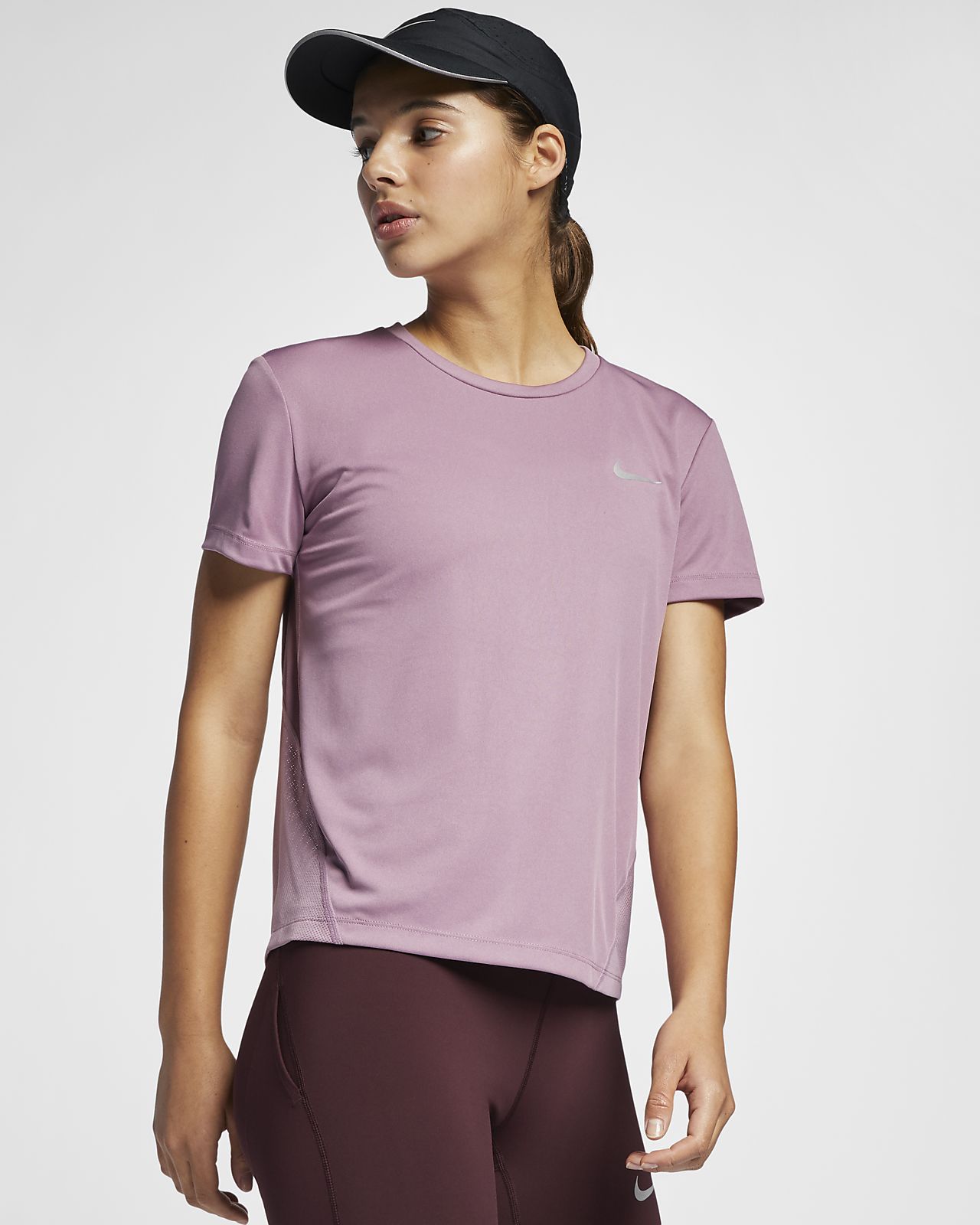 nike miler short sleeve women's