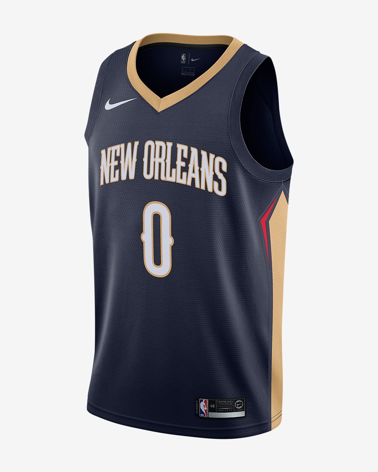 新奥尔良鹈鹕队 demarcus cousins icon edition swingman jersey