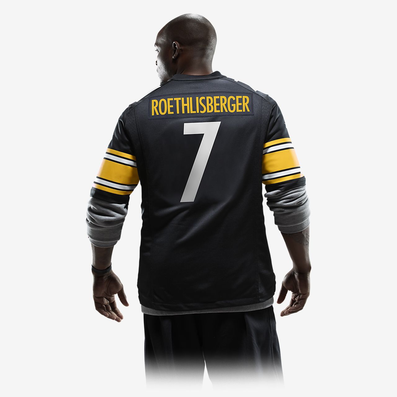 mens pittsburgh steelers antonio brown nike black game jersey