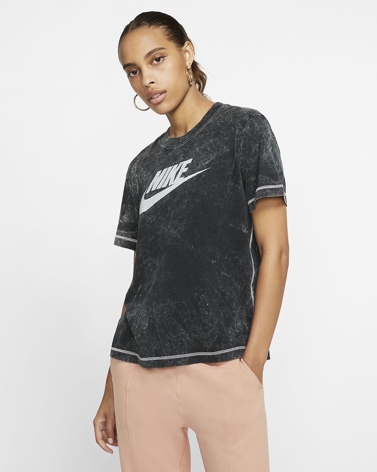 nike sportswear women's ribbed jersey wide leg pants