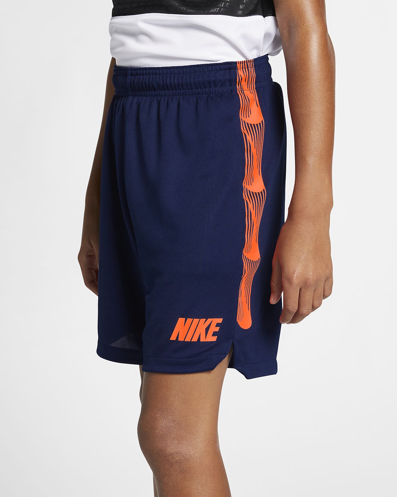 blue and orange nike shorts