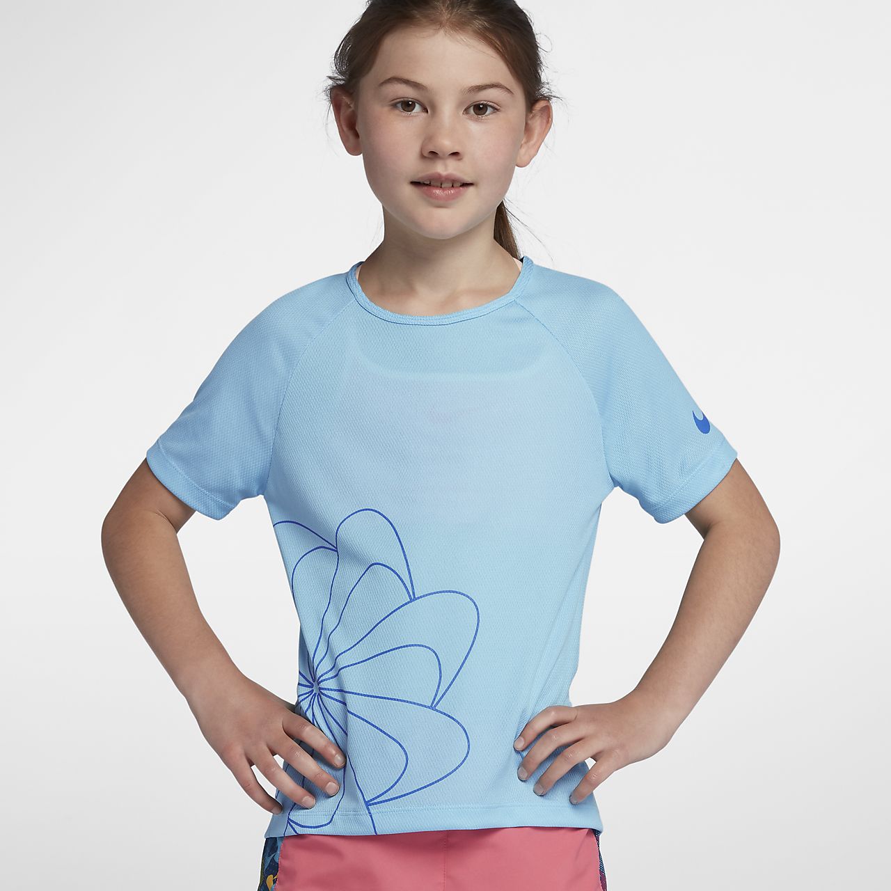 nike girls running top