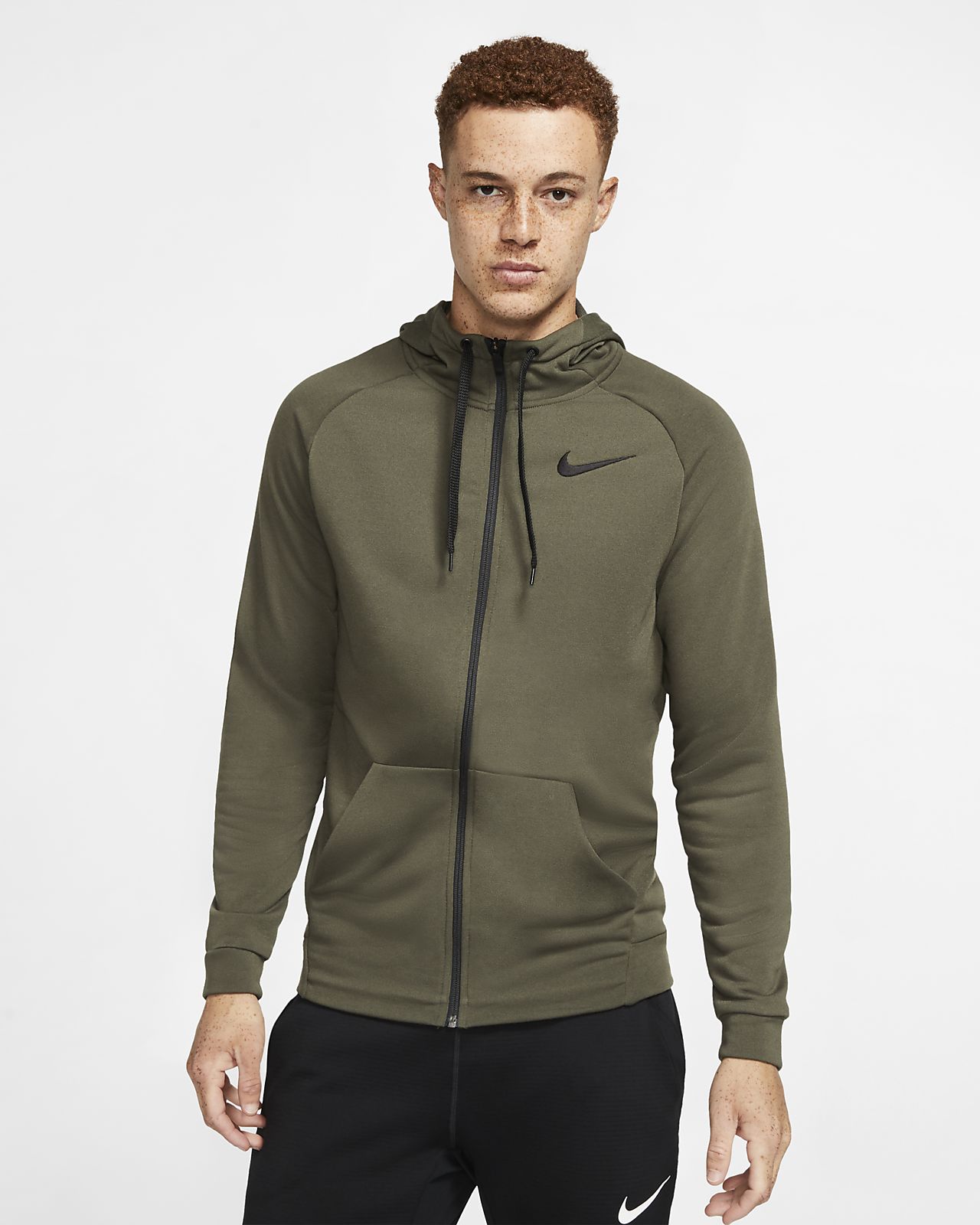 Nike Dri FIT Trainings Hoodie mit durchgehendem Reißverschluss für Herren Nike Dri FIT Trainings Hoodie mit durchgehendem Reißverschluss für Herren