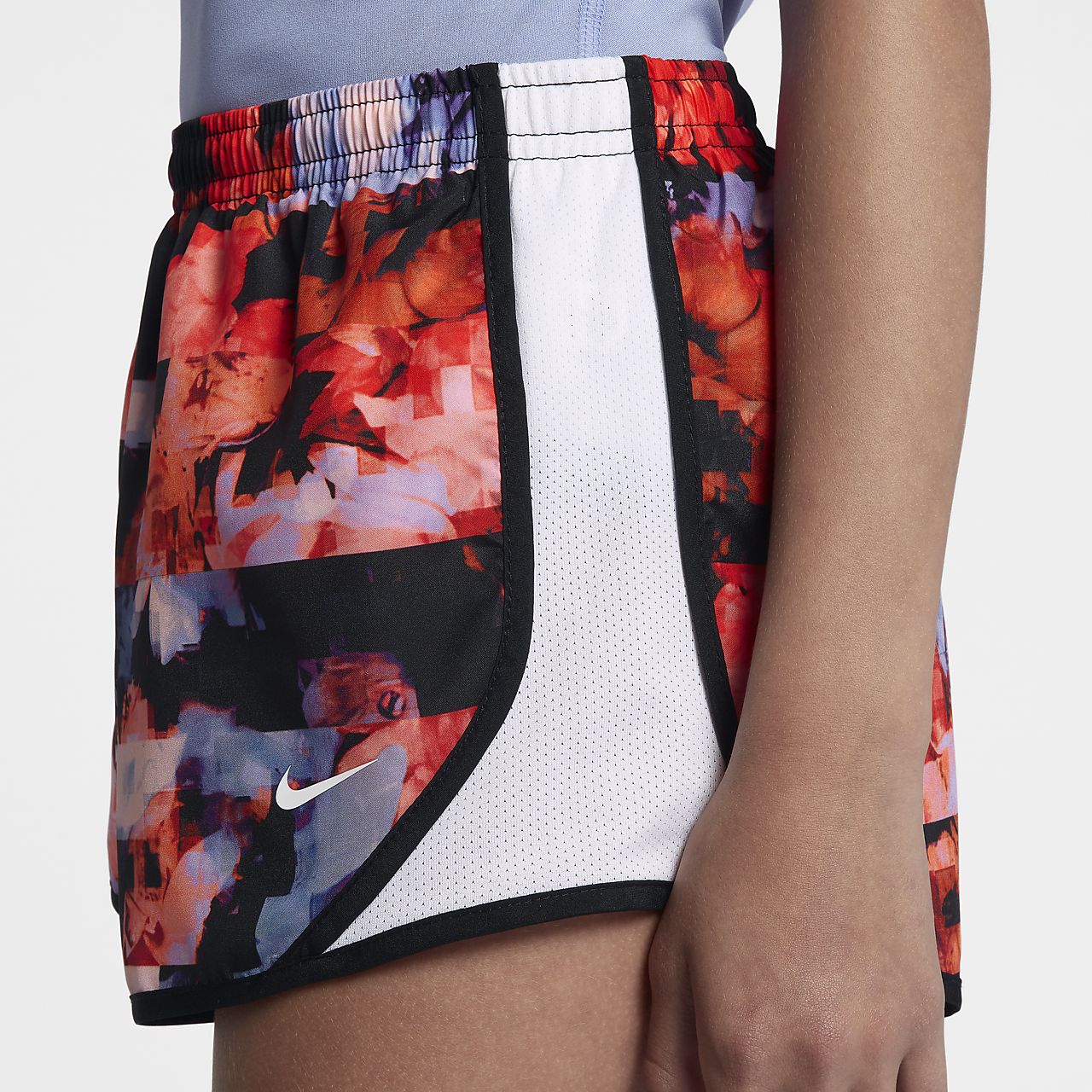 nike tempo printed shorts