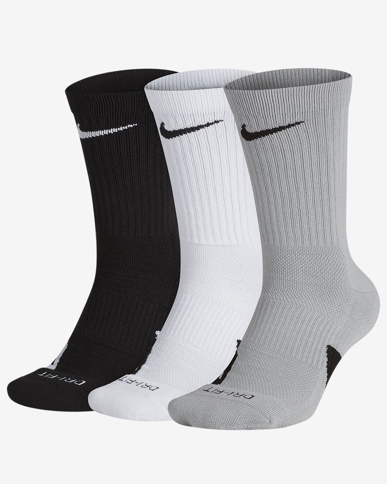 Nike Elite Crew Basketball Socks (3 