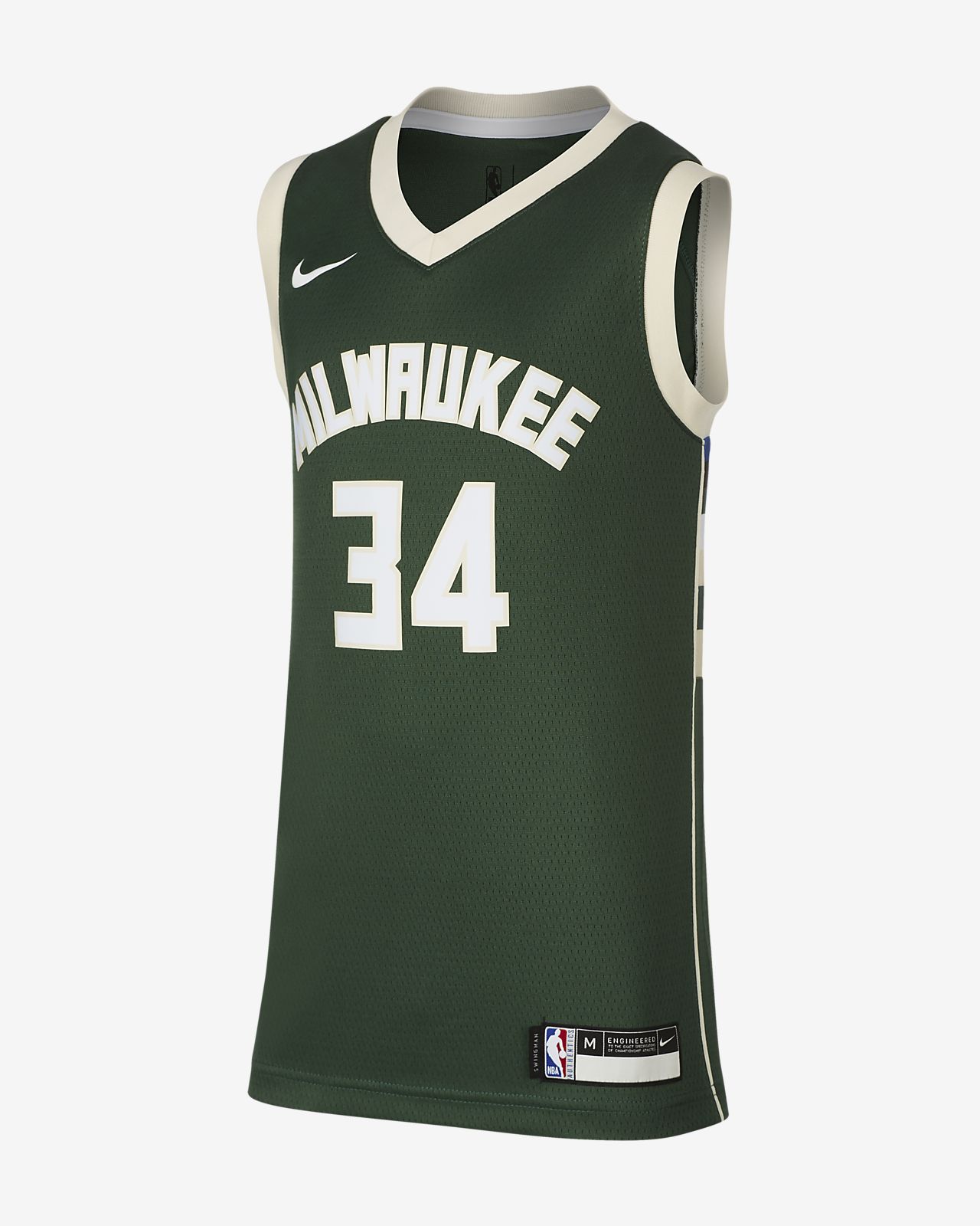 Maillot Nike NBA Icon Edition Swingman (Milwaukee Bucks ...