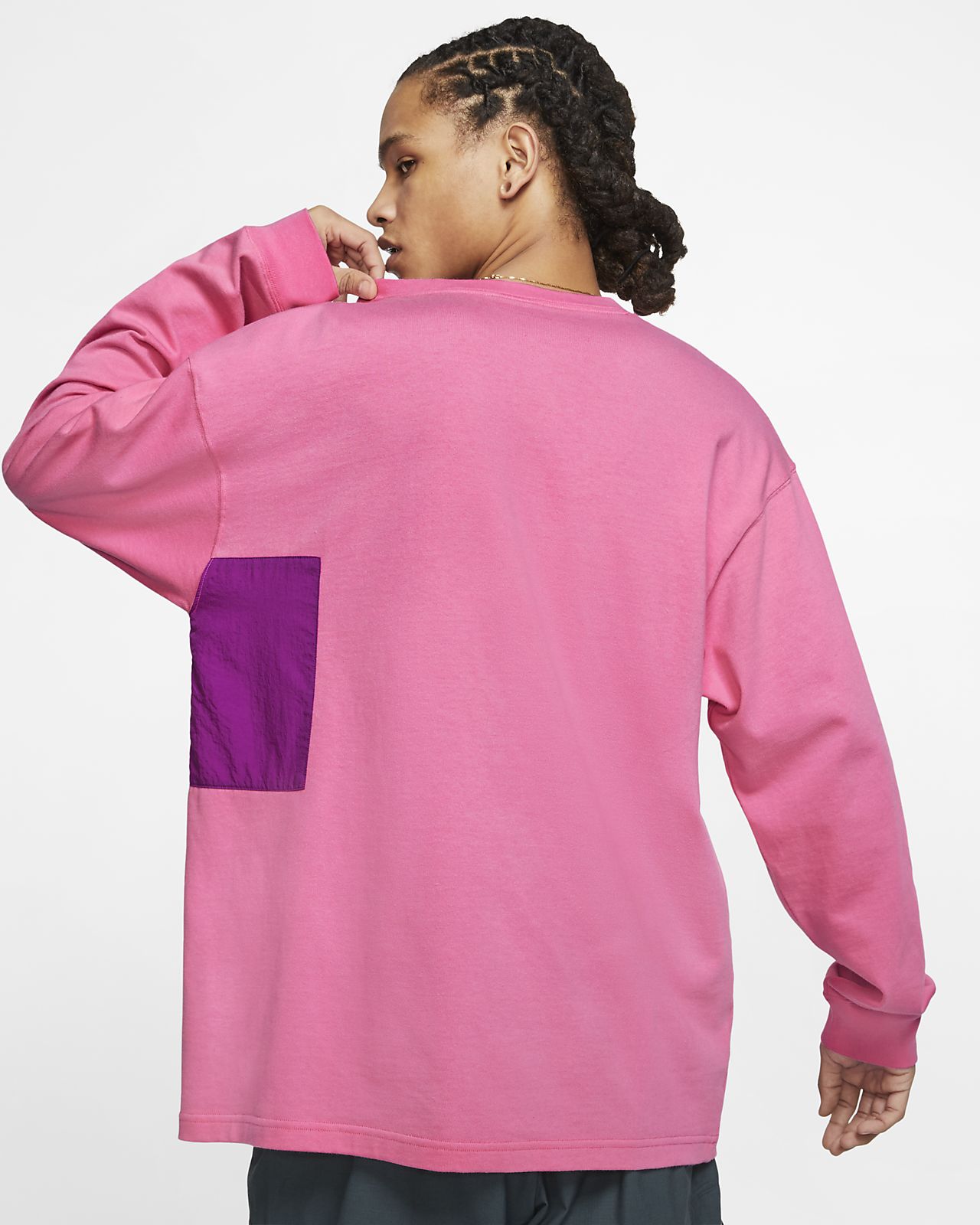 nike pink long sleeve top