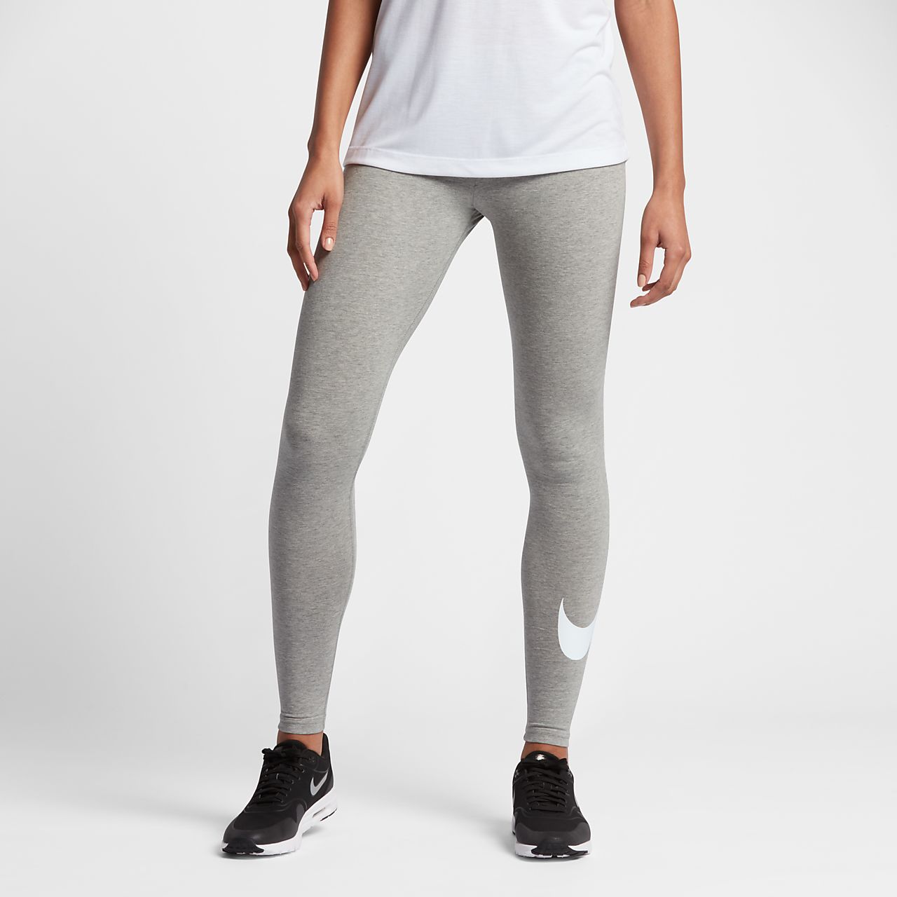 nike grey swoosh leggings