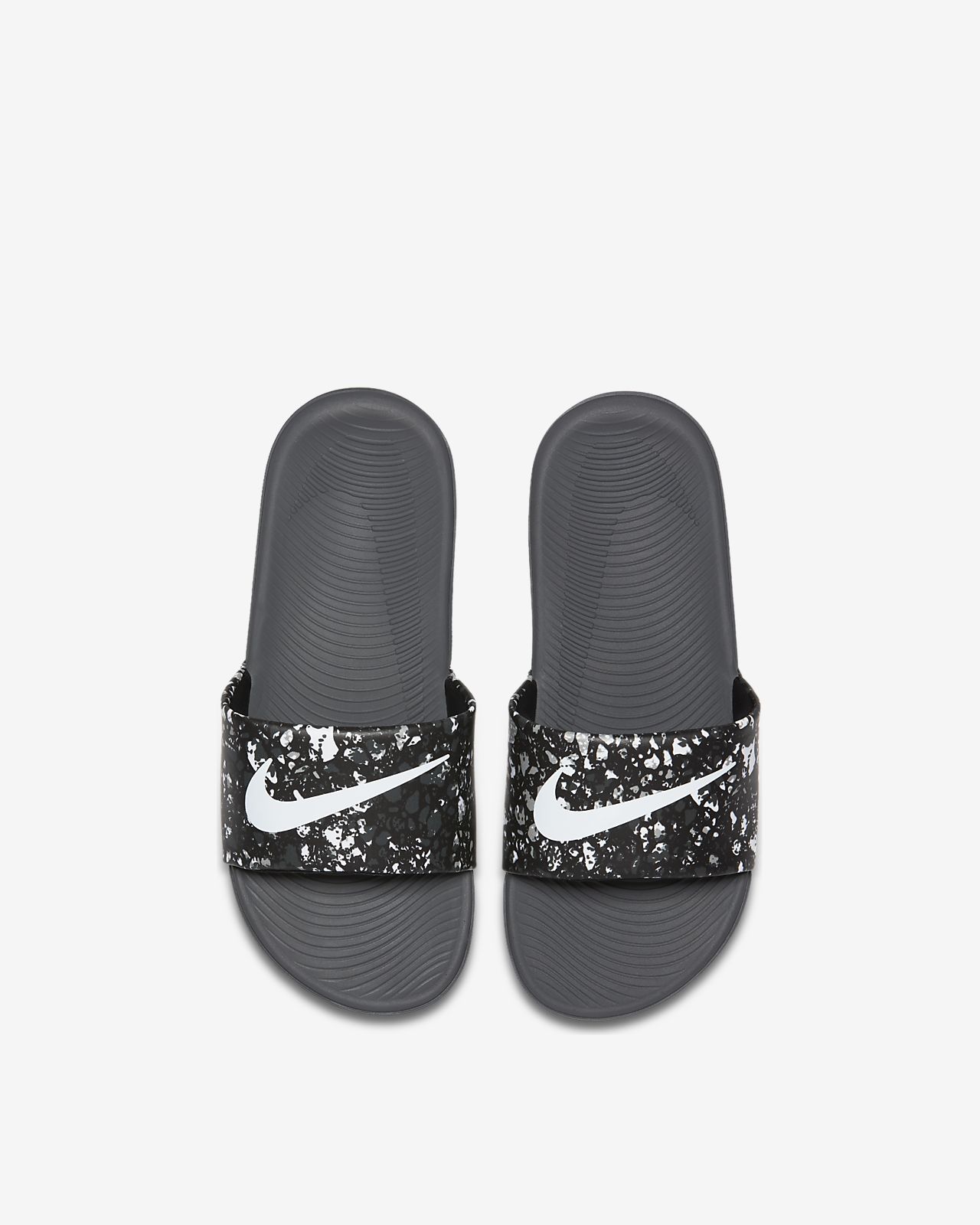black nike slides kids