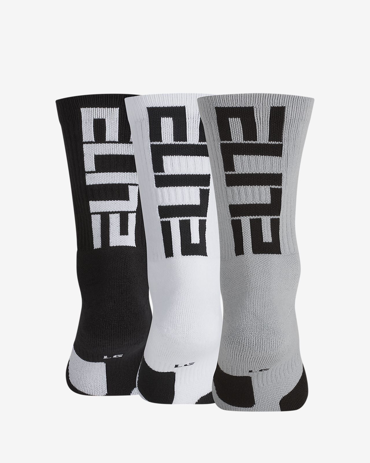 grey nike elite socks