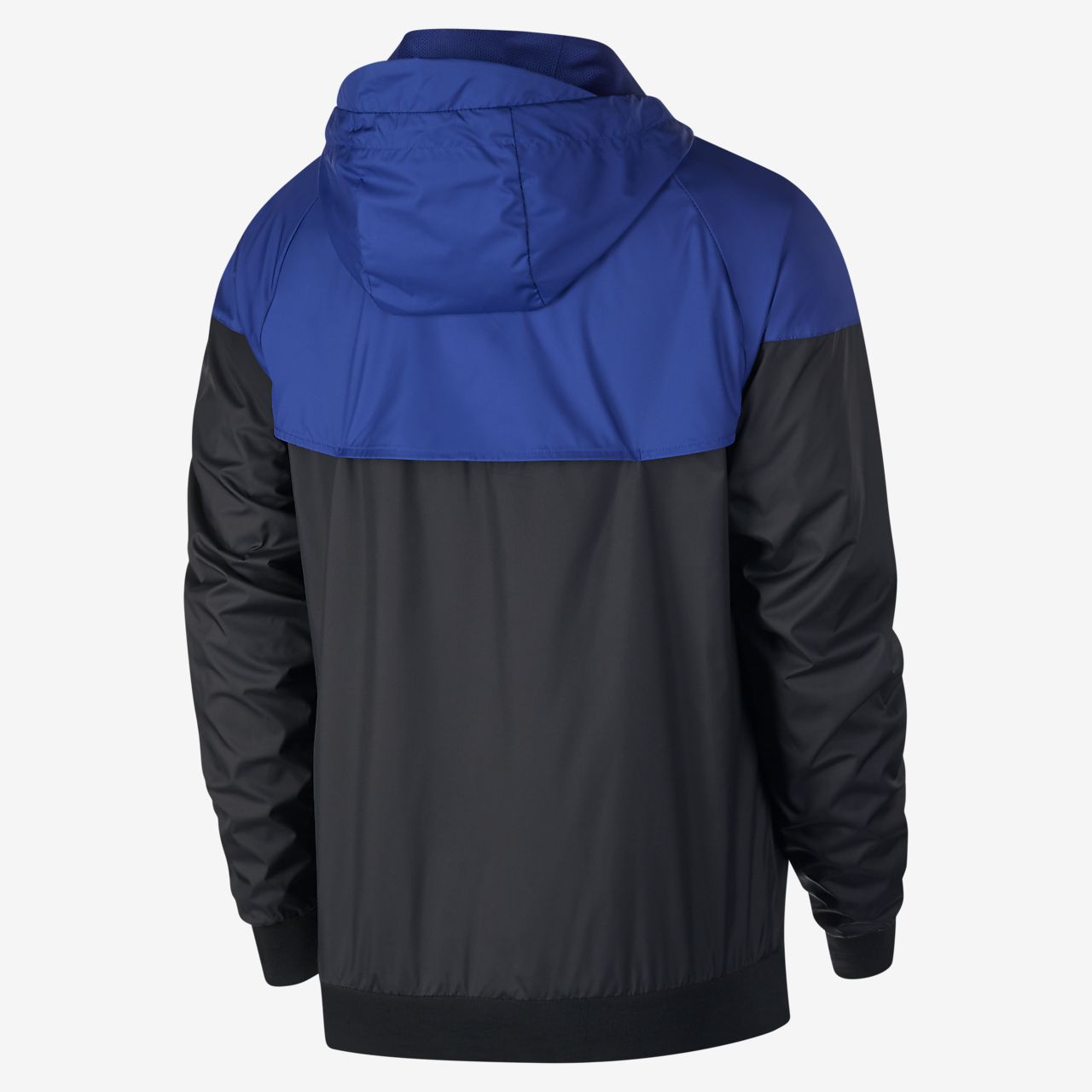 nike blue and black windbreaker