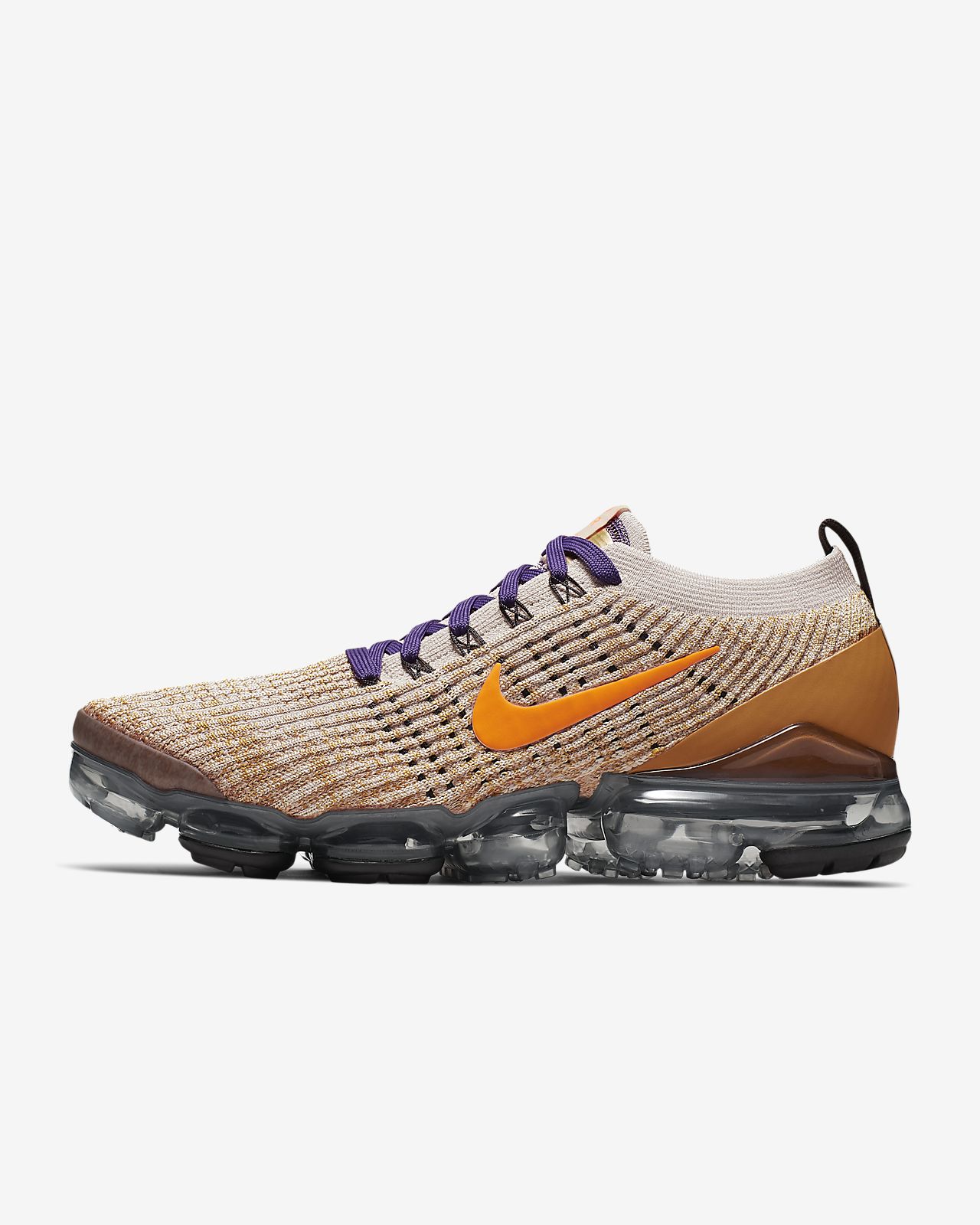 Cheap Nike Air VaporMax Flyknit 3.0 Grey Orange Shoes To