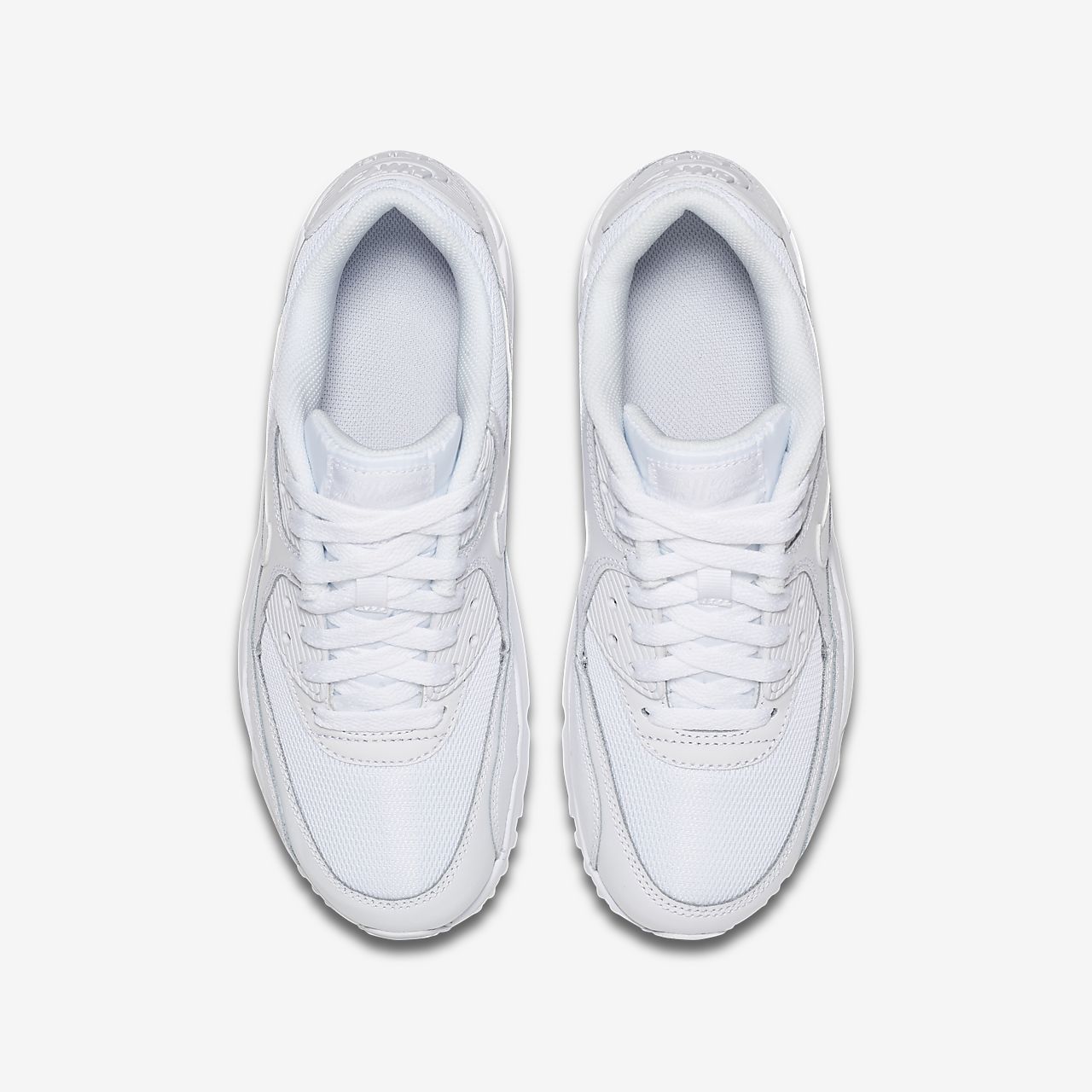 Calzado para niños talla grande Nike Air Max 90 Mesh. Nike MX Zapatillas Casual Niña Nike Air Max 90 Mesh Blancas