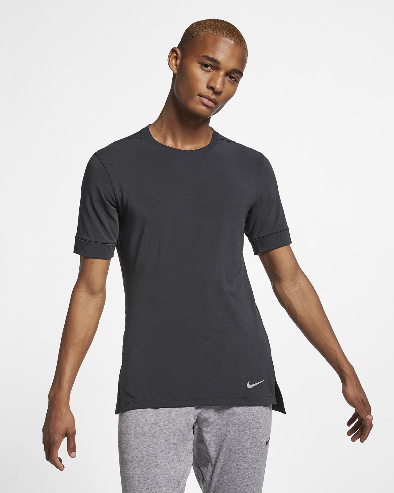 Nike Dri-FIT Men's Short-Sleeve Yoga Training Top. Nike CH