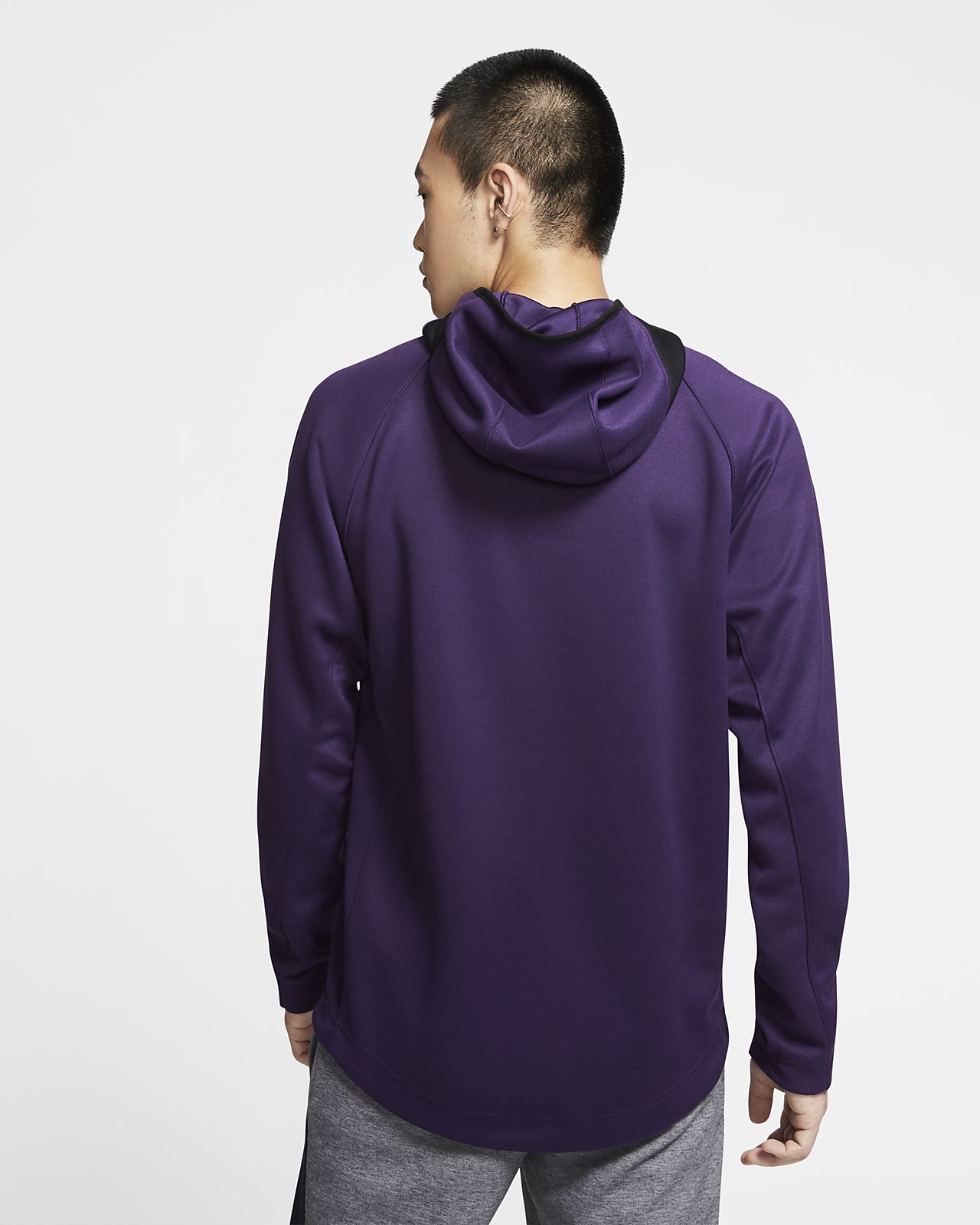 nike men's basketball spotlight aop pullover hoodie