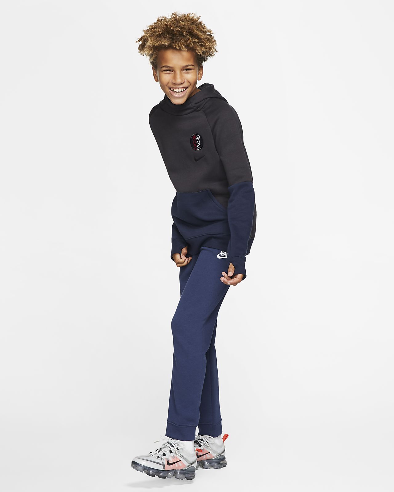 PSG Big Kids' (Boys') Fleece Pullover Hoodie PSG Big Kids' (Boys') Fleece Pullover Hoodie
