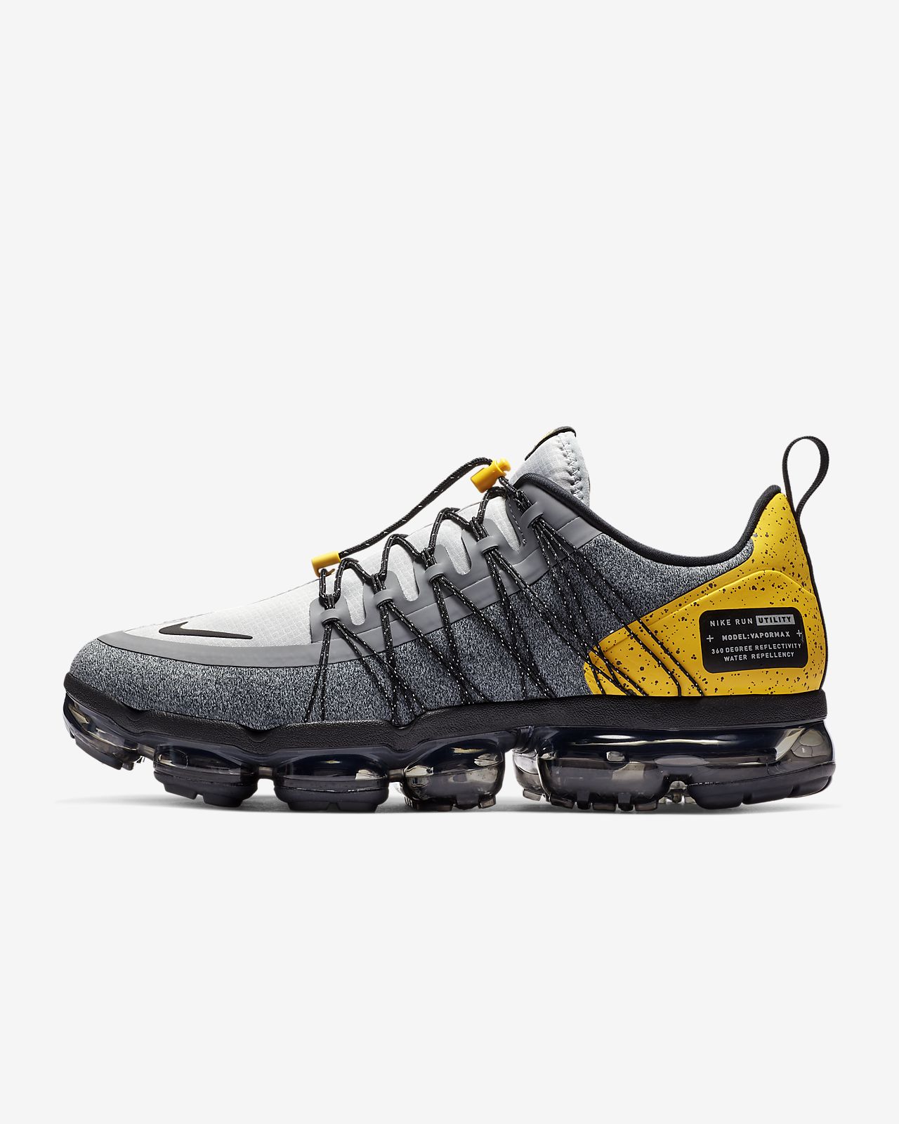 nike air vapormax run utility black reflective