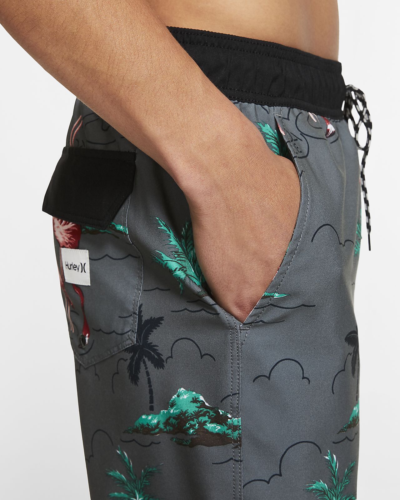 hurley flamingo board shorts