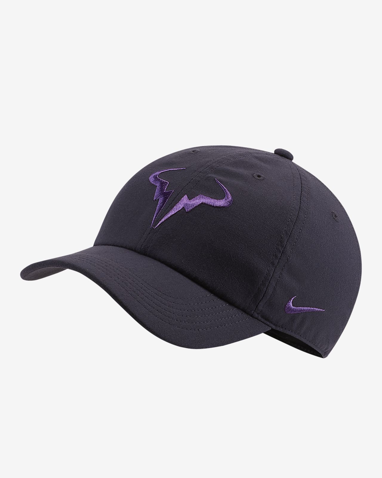 purple rafa hat