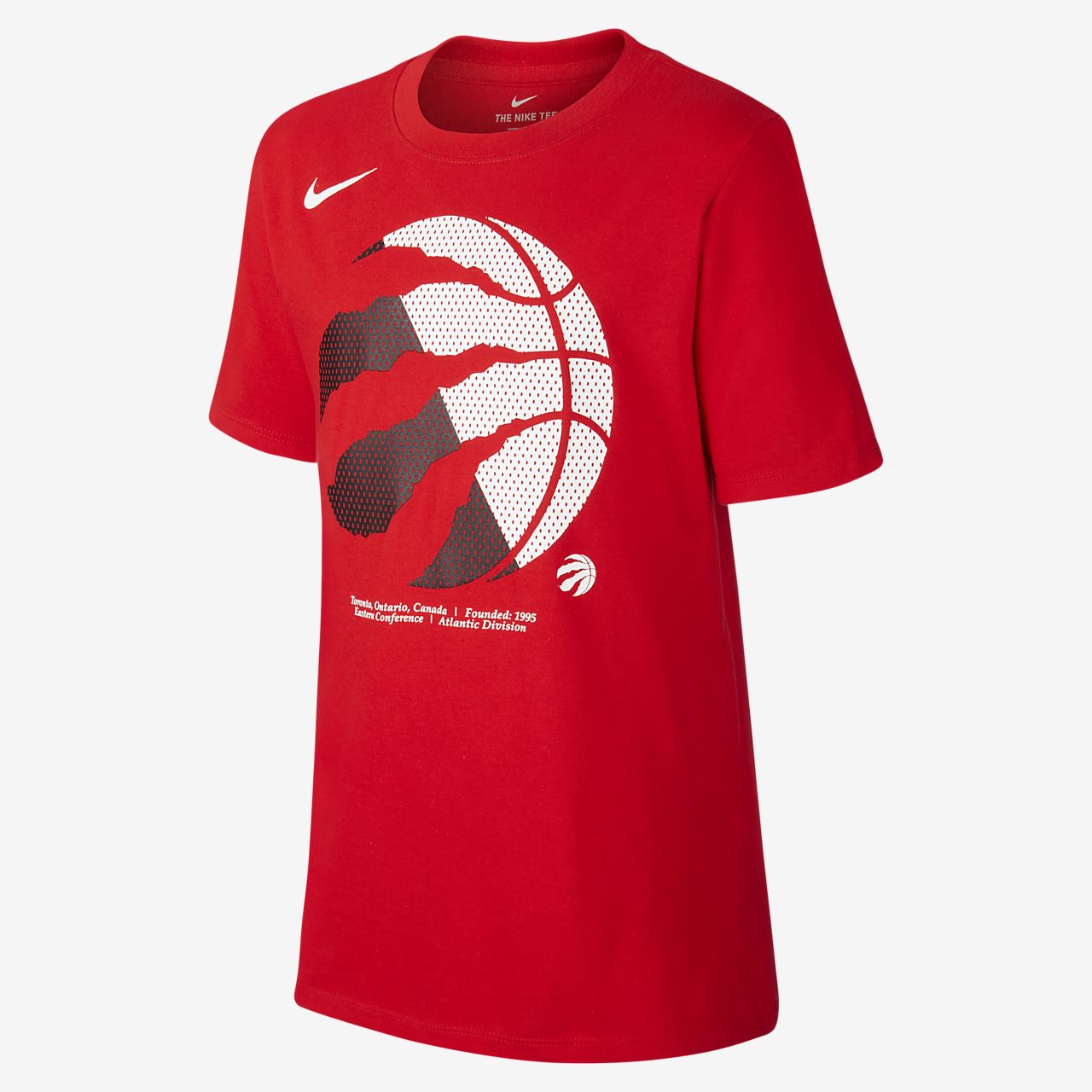 Raptors Logo Older Kids' Nike Dri-FIT NBA T-Shirt. Nike GB