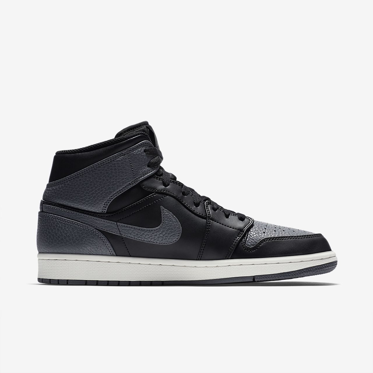 nike air jordan 1 grey and black