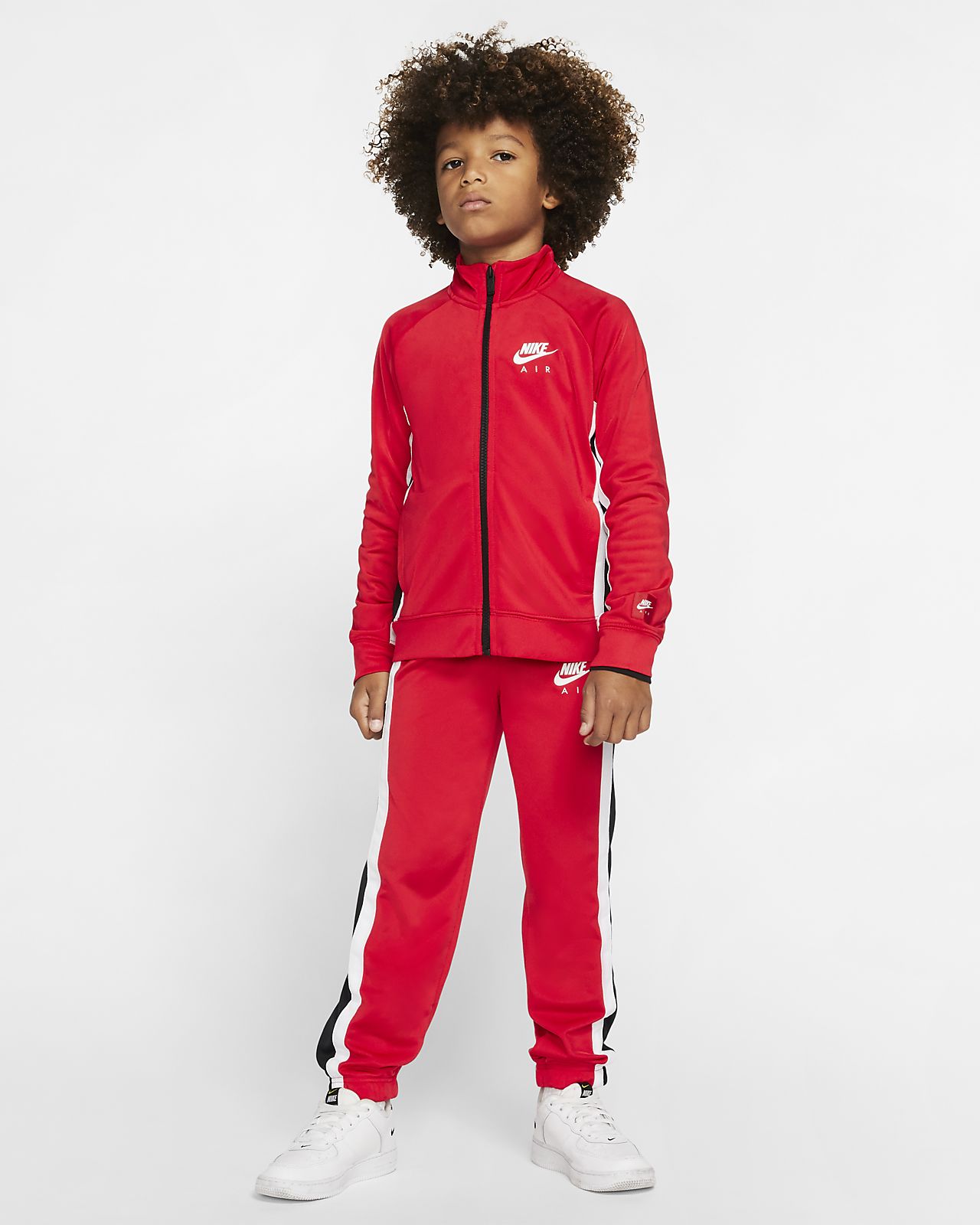 red nike tracksuit boys