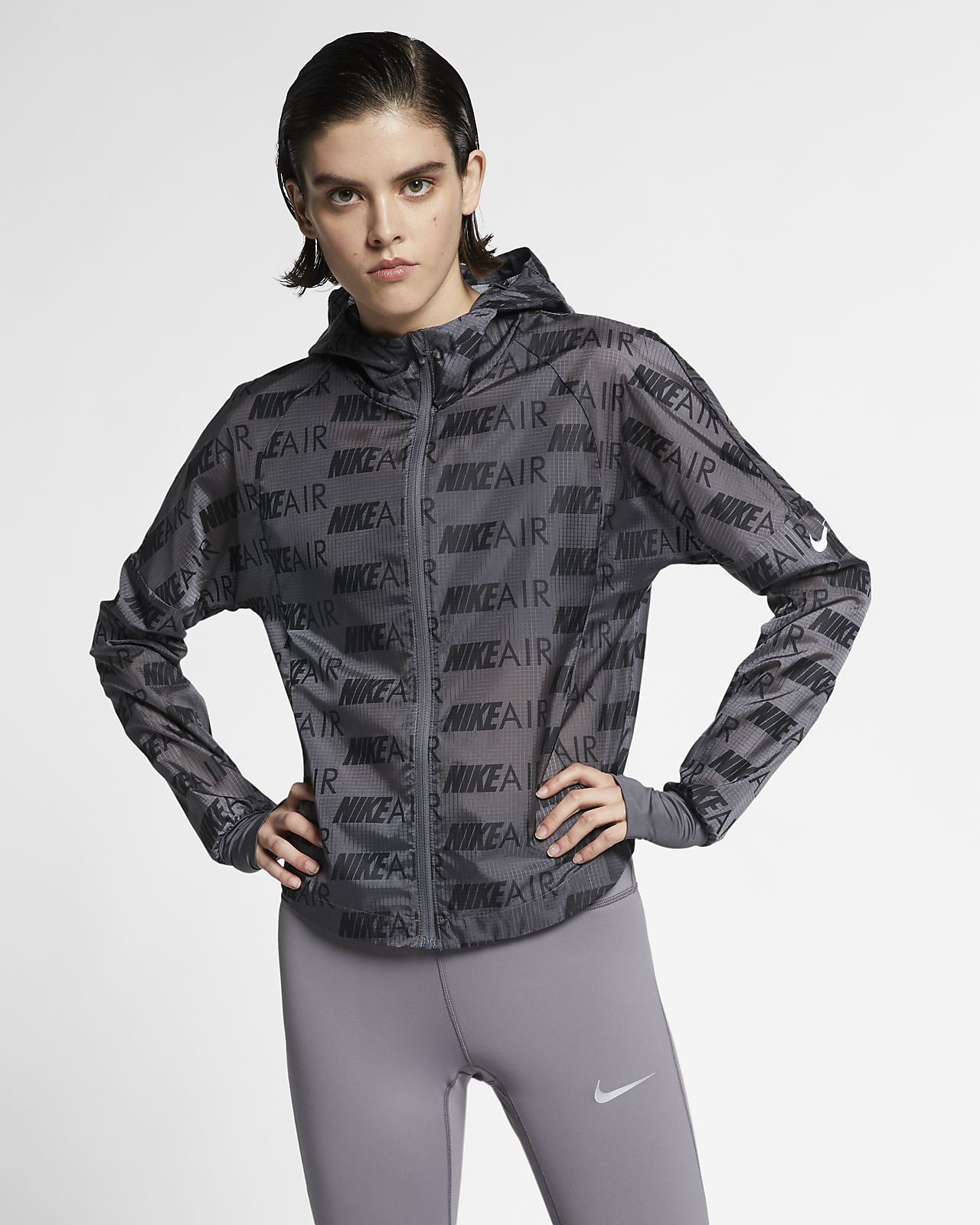 women's hooded running jacket nike air
