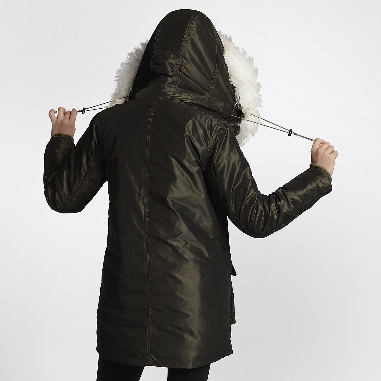 nike fur hooded jacket