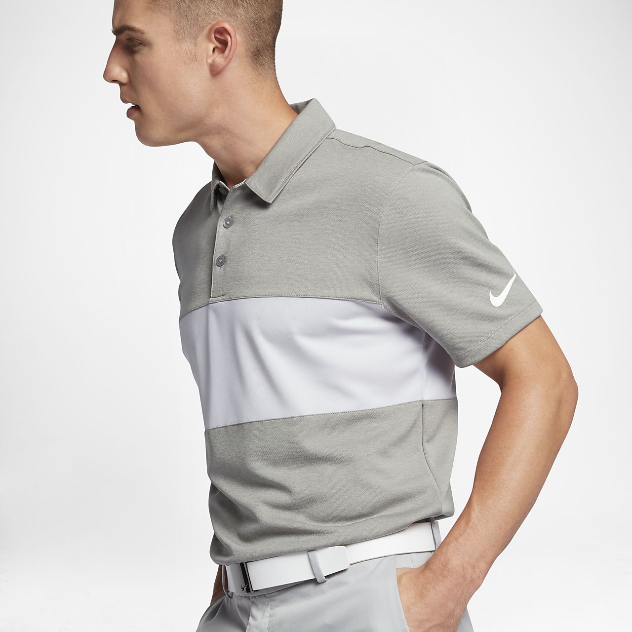 Nike Breathe Colour Block Men Standard Fit Golf Polo Nike Breathe Colour Block Men Standard Fit Golf Polo